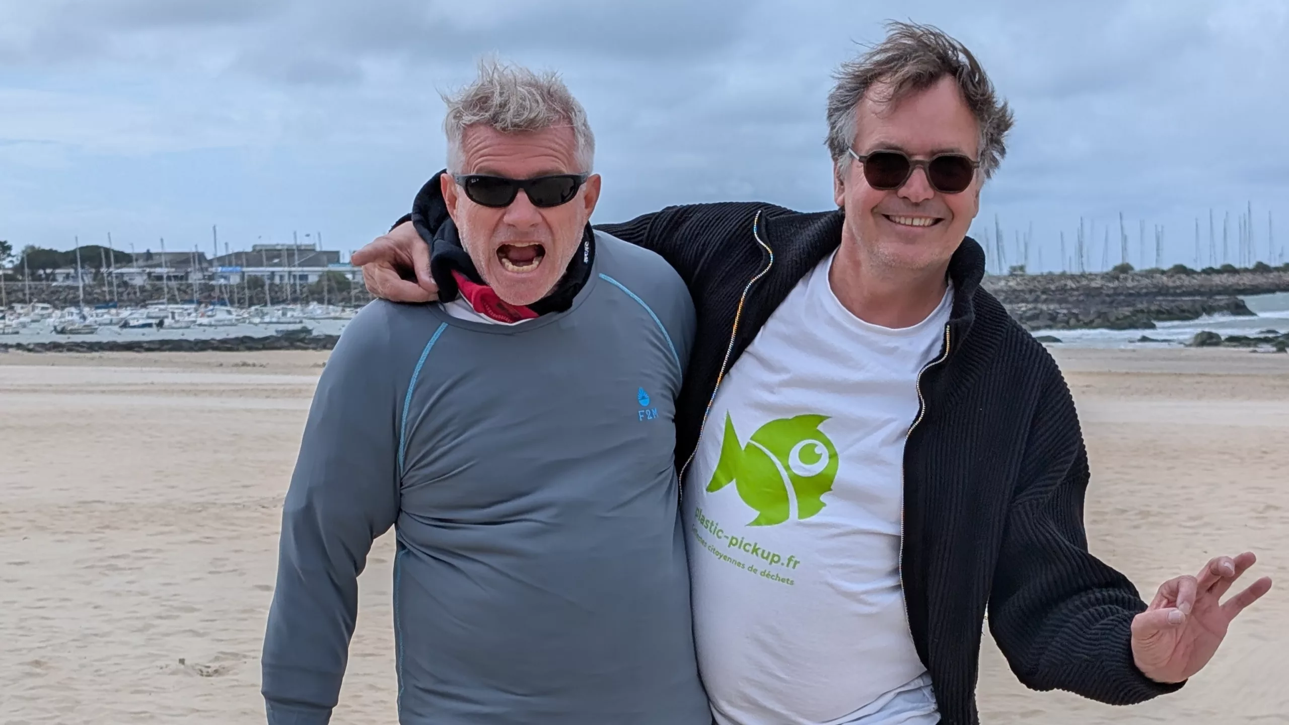 bénévoles plastic pickup